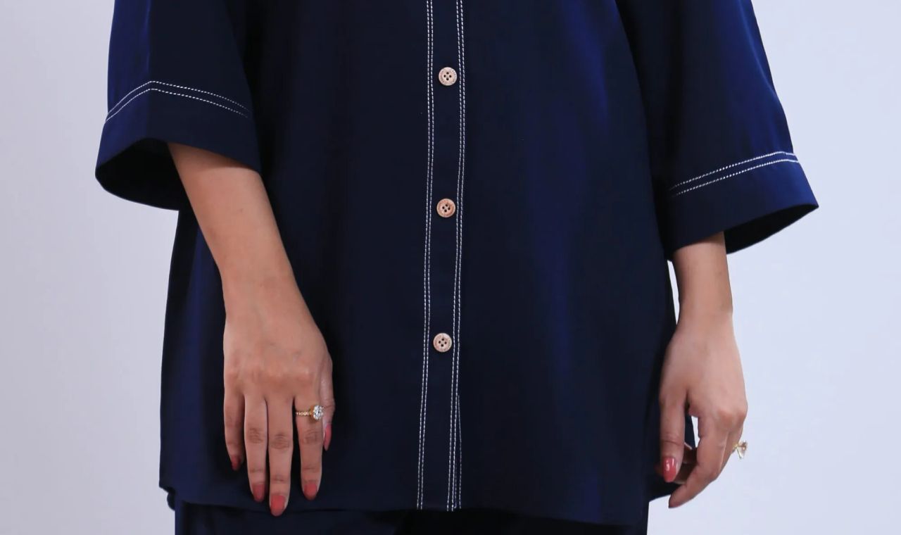 plain georgette co ord